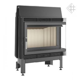 Каминная топка Kratki Blanka 670/570/P/BS (угловое стекло справа)